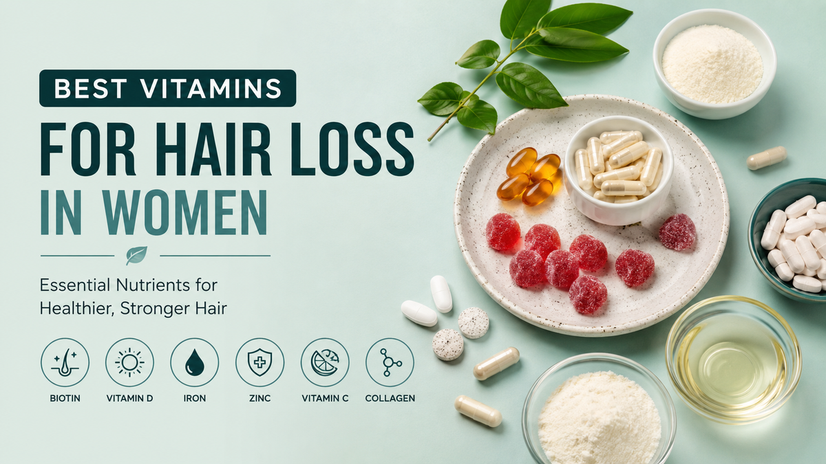Best Vitamins for Hair Loss in Women: 6 Essential Nutrients for Healthier Hair