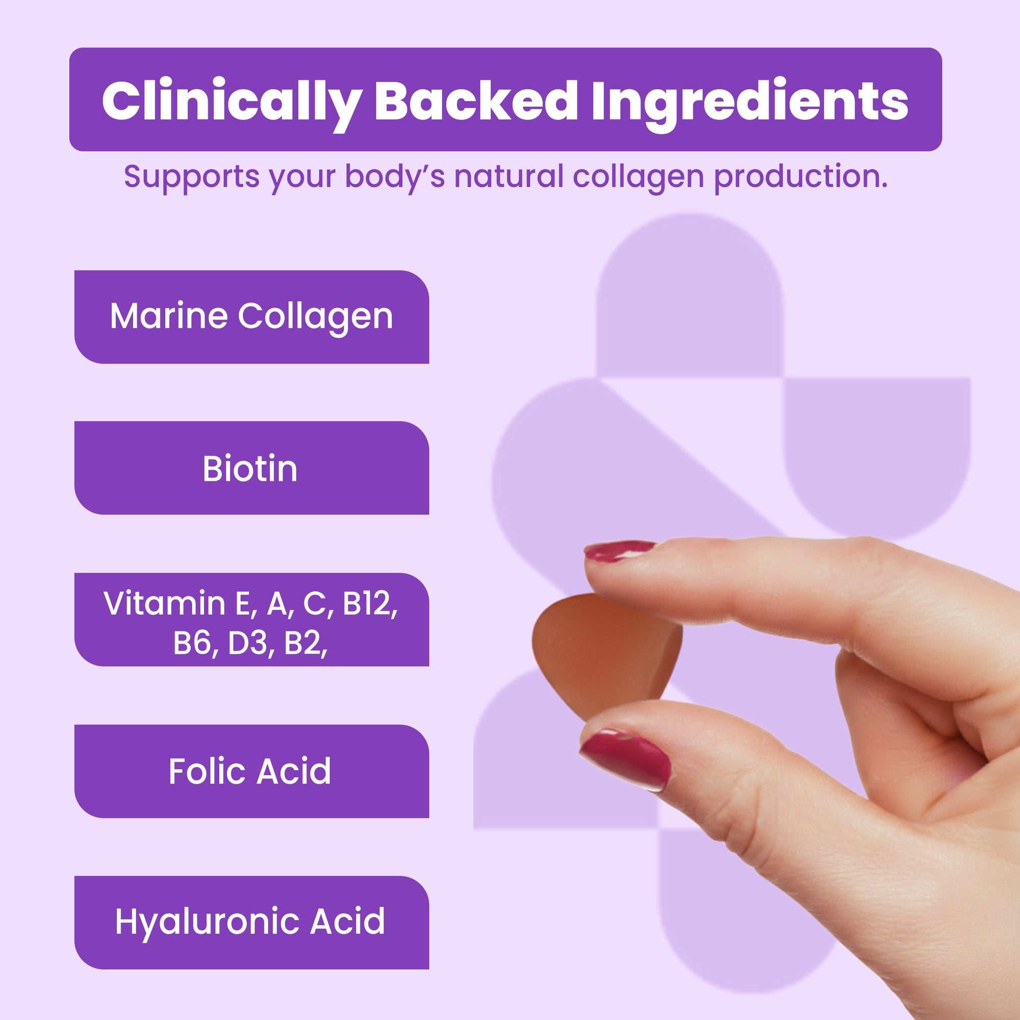 SYNKD Marine Collagen Gummies – Hair, Skin & Nails Support