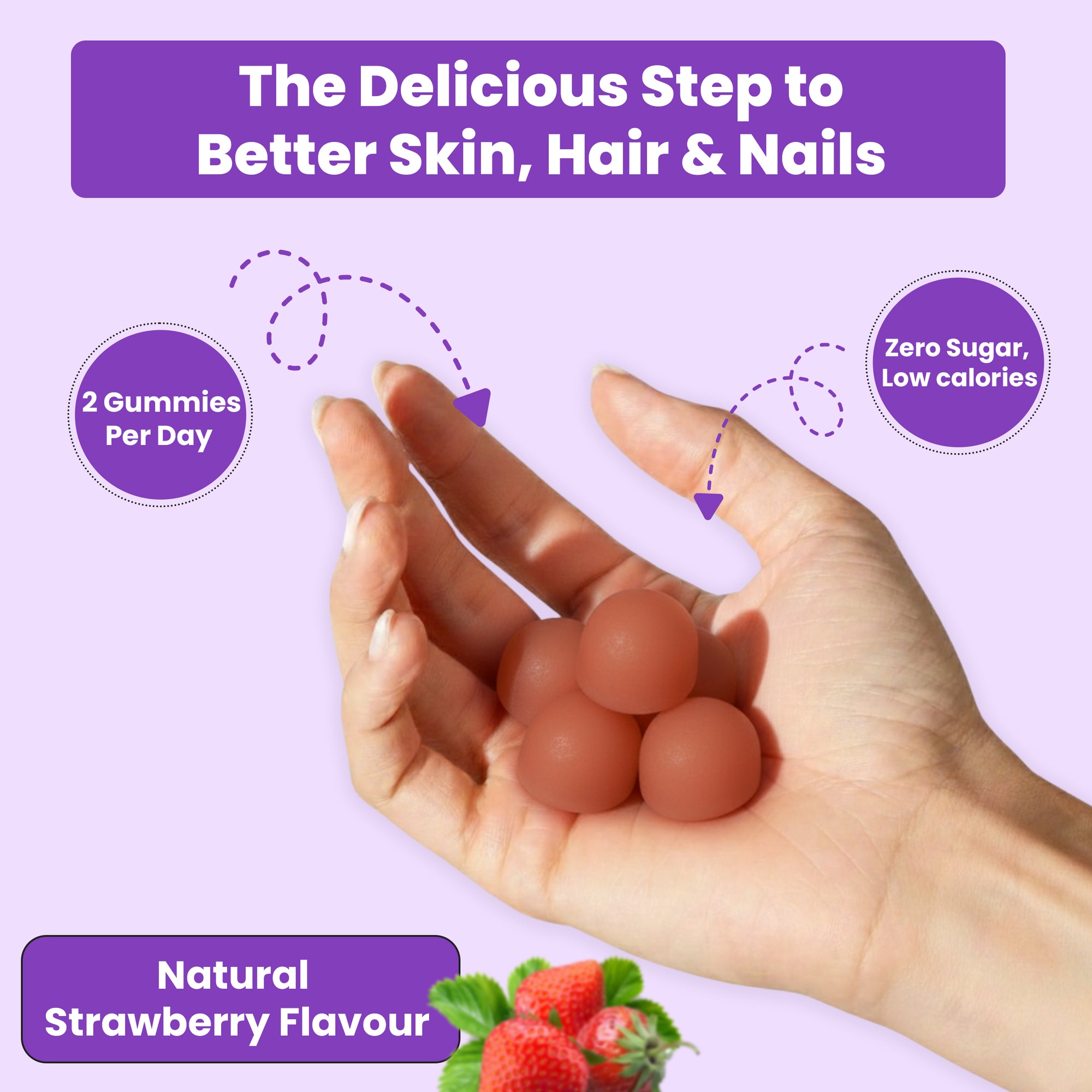 SYNKD Marine Collagen Gummies – Hair, Skin & Nails Support