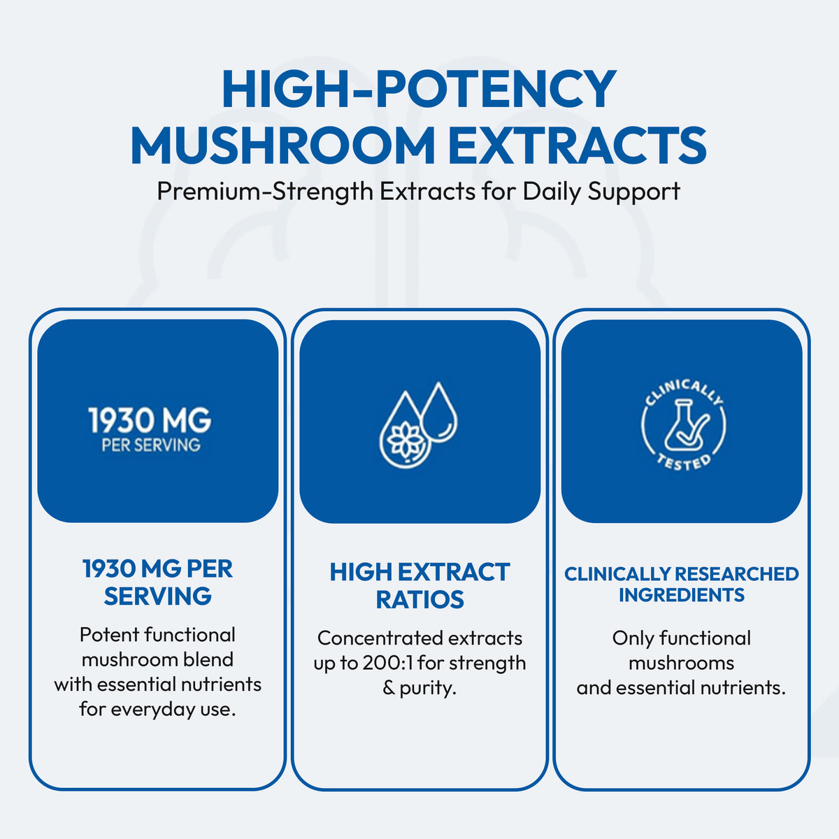 ClearMind+ Focus & Energy Mushroom Gummies 1953mg