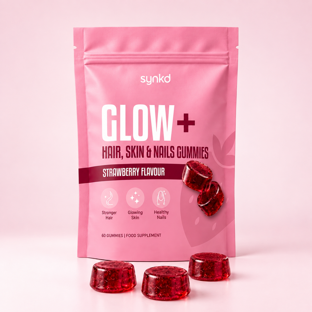 Glow+ Marine collagen gummies for hair skin and nails