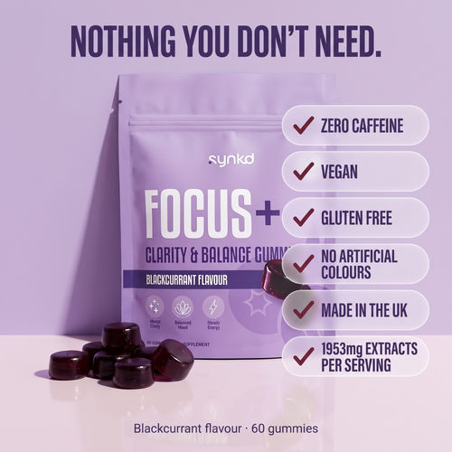 Focus & Energy Mushroom Gummies – 7 Superfood Extracts, 1953mg