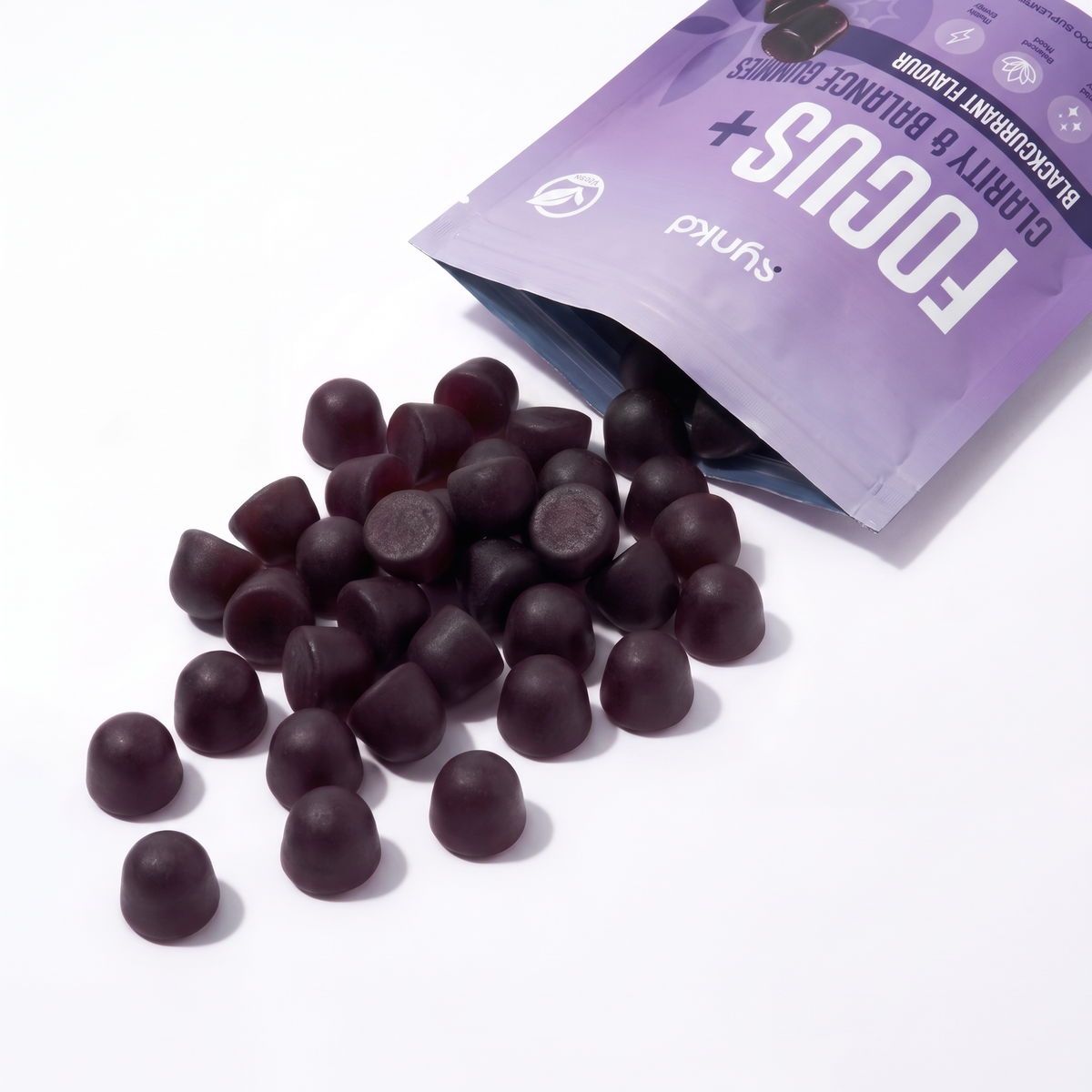 Focus & Energy Mushroom Gummies – 7 Superfood Extracts, 1953mg