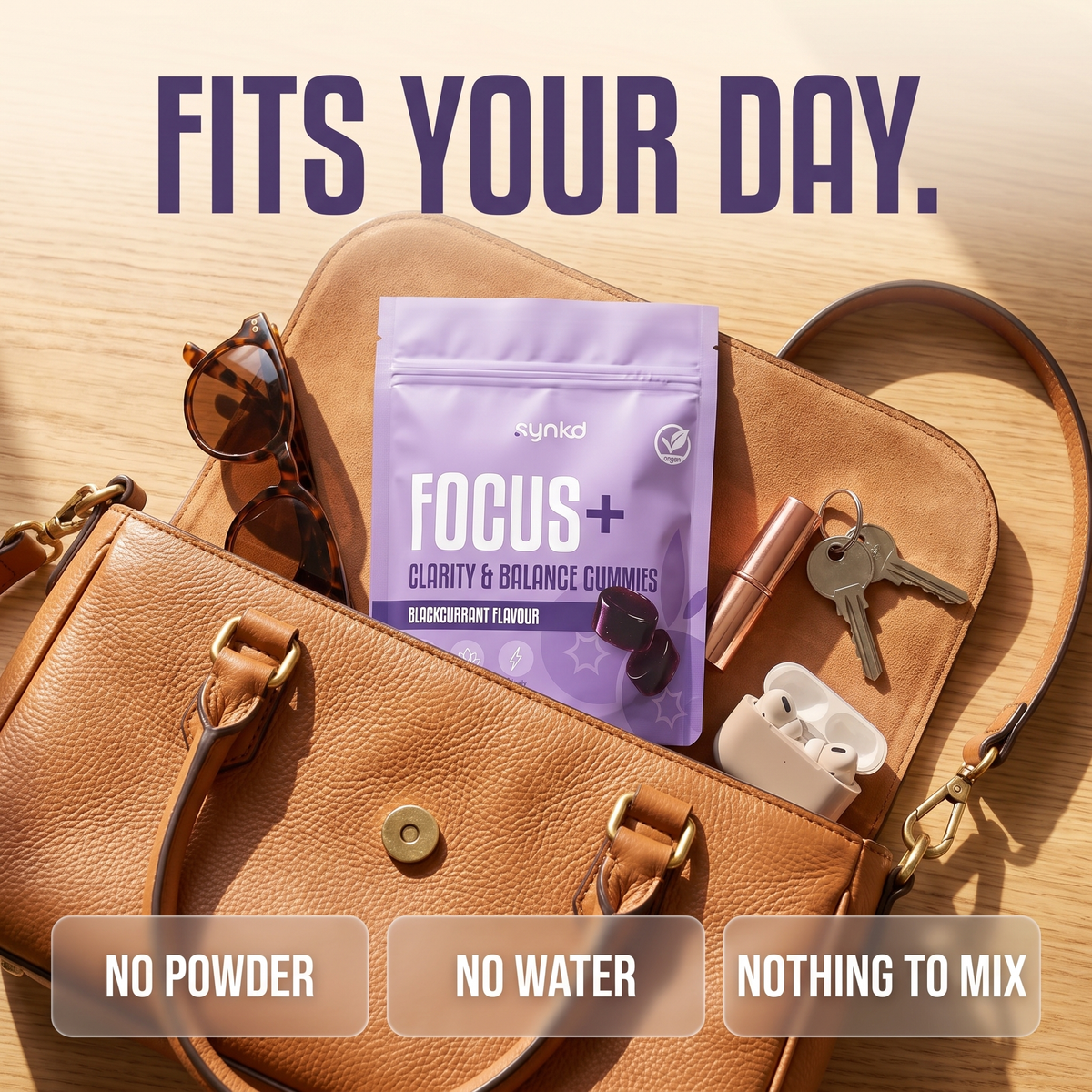 Focus & Energy Mushroom Gummies – 7 Superfood Extracts, 1953mg