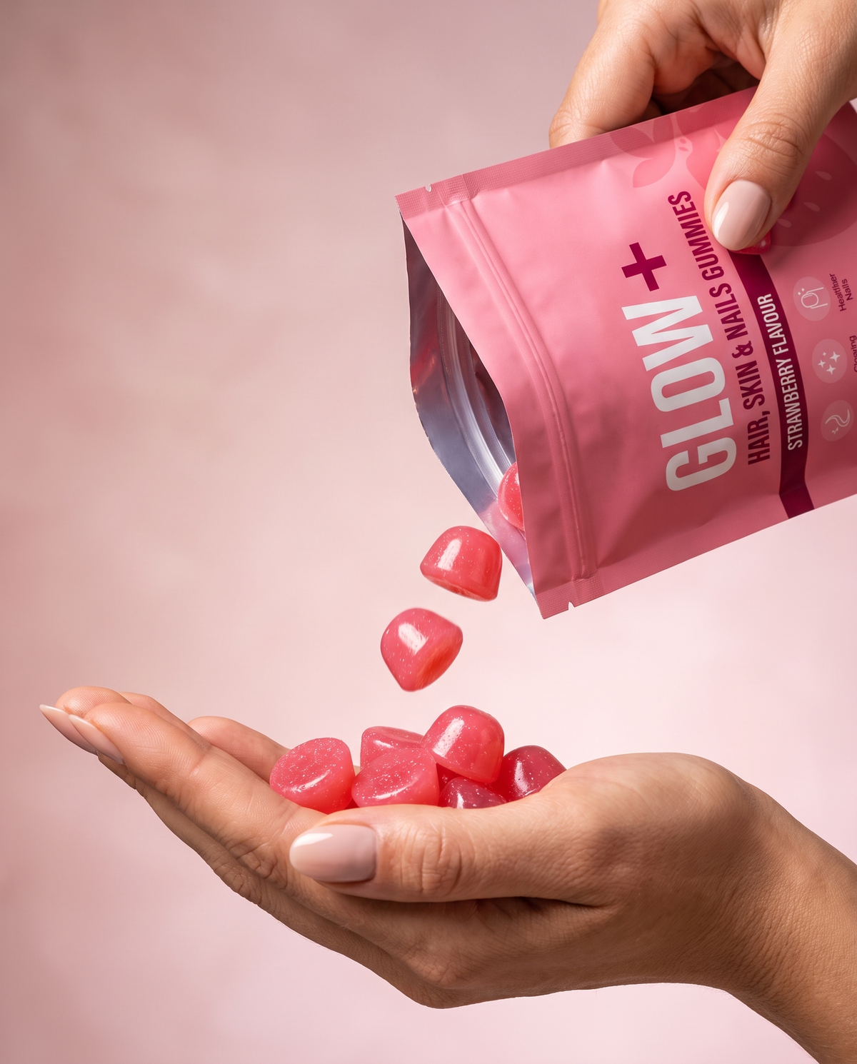 Glow+ Marine collagen gummies for hair skin and nails