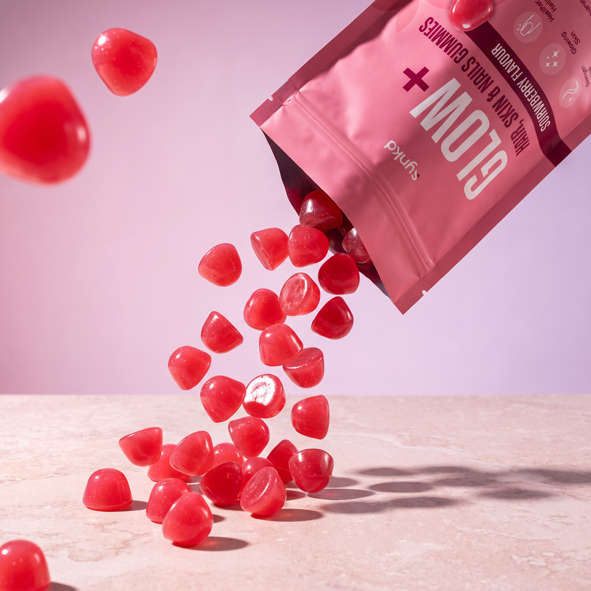Glow+ Marine collagen gummies for hair skin and nails