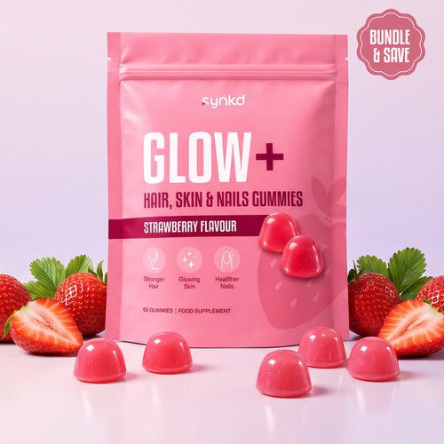 Glow+ Marine collagen gummies for hair skin and nails